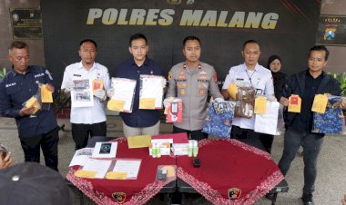 Polres-Malang-Bongkar-Modus-Penipuan-Berkedok-Program-UMKM-Dua-Tersangka-Diamankan