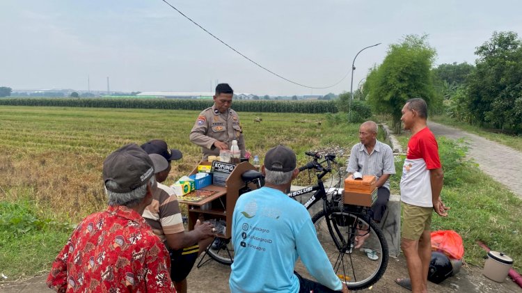 Kopling Bhabinkamtibmas, Ajak Petani Sukseskan Ketahanan Pangan